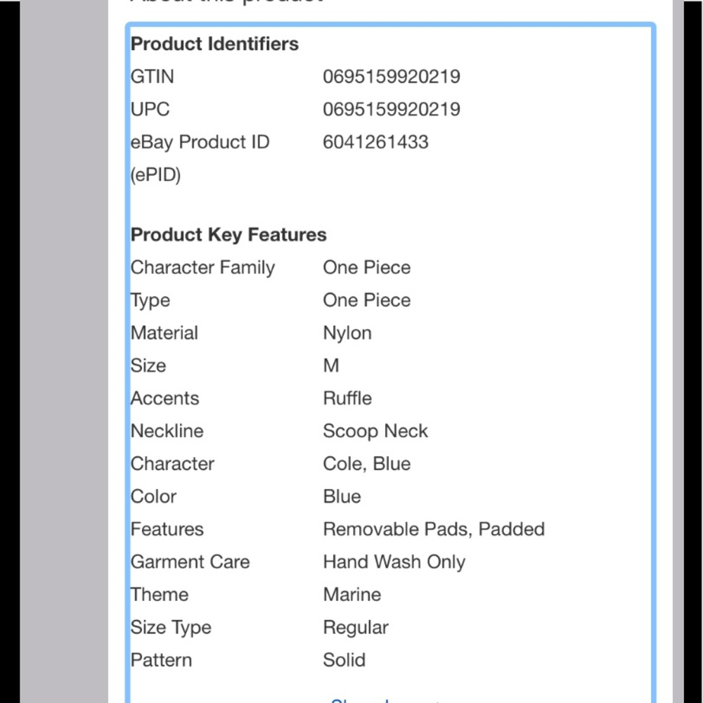 SOLD OUT BLUE Ruffled Scoop Neck - Picture 9 of 10
